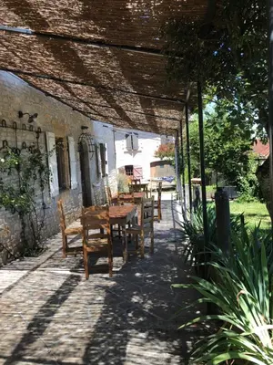 Jardin de l'établissement La ferme de la truffe chambres d hôtes