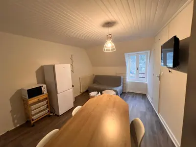 Télévision ou salle de divertissement dans l'établissement Appartement Duplex avec Wifi proche du centre
