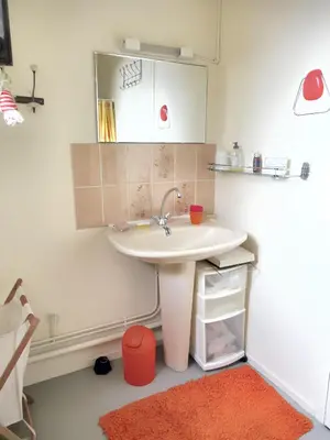 Cuisine ou kitchenette dans l'établissement Maison de charme dans le Parc des Volcans d'Auvergne avec terrasse