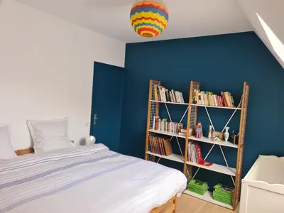 Un ou plusieurs lits dans un hébergement de l'établissement Maison du XVème au cœur du village médiéval
