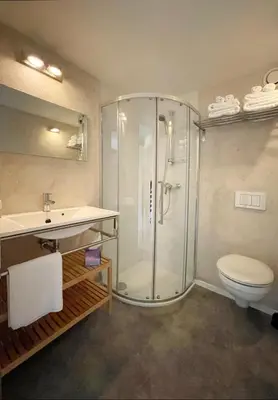 Salle de bains dans l'établissement Dordogne et Corrèze vacances - Gites