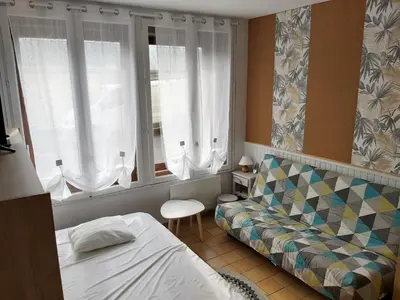 Coin salon dans l'établissement Studio 2 à 4 personnes avec garage privé