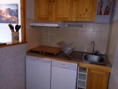 Cuisine ou kitchenette dans l'établissement Appartement Mont Dore tout confort, 2 pièces, 4 personnes