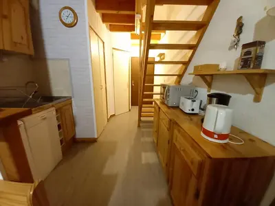Cuisine ou kitchenette dans l'établissement Appartement Mont Dore tout confort, 2 pièces, 4 personnes