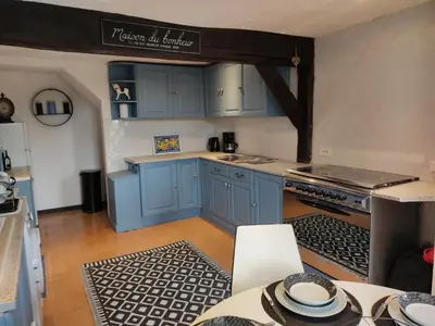 Cuisine ou kitchenette dans l'établissement Les quatre vents