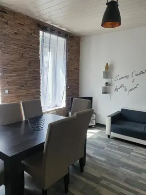 Coin salon dans l'établissement Bienvenue chez les ch'oups 50m2 terrasse 30m2