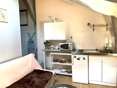 Cuisine ou kitchenette dans l'établissement Studio 27 - 4eme etage