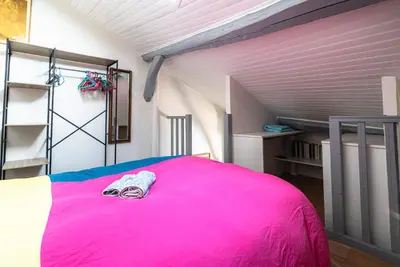 Un ou plusieurs lits dans un hébergement de l'établissement Studio 27 - 4eme etage