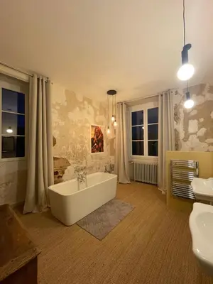 Salle de bains dans l'établissement Maison Dada et SPA