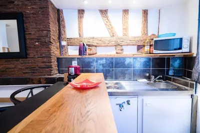 Cuisine ou kitchenette dans l'établissement Studio 27 - 2eme etage