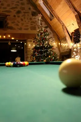 Billard dans l'établissement La Grange Aux Frênes -Gîte 6 Personnes- Tranquillité, Nature et Confort