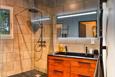 Salle de bains dans l'établissement Villa 'La Crabichonnière'