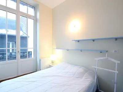 Un ou plusieurs lits dans un hébergement de l'établissement Charmant T2 Hyper Centre avec Balcon et WIFI - FR-1-608-225