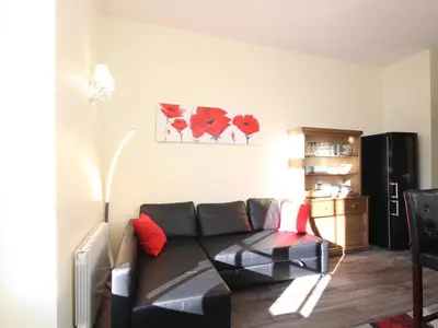 Coin salon dans l'établissement Charmant T2 Hyper Centre avec Balcon et WIFI - FR-1-608-225