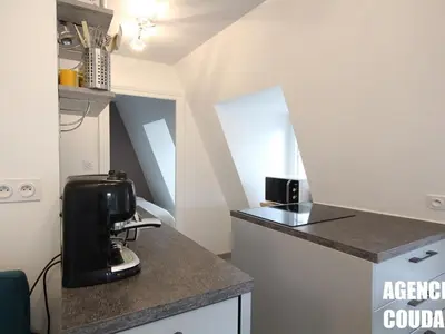 Cuisine ou kitchenette dans l'établissement T3 charmant au Mont-Dore hyper centre - animaux acceptés - FR-1-608-227