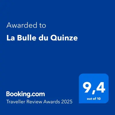 Certificat, récompense, panneau ou autre document affiché dans l'établissement La Bulle du Quinze