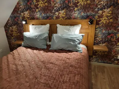 Un ou plusieurs lits dans un hébergement de l'établissement Au Relais de Laborde