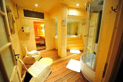 Coin salon dans l'établissement LE SAPORTA- Studios et Appartements meublés de tourisme