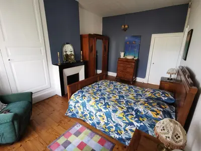 Un ou plusieurs lits dans un hébergement de l'établissement Maison de bourg dans le Cantal