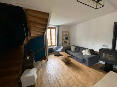 Coin salon dans l'établissement La maison à la porte bleue