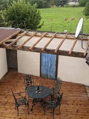Balcon ou terrasse dans l'établissement Trois Mousquetaires Gîte