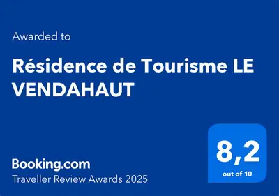 Certificat, récompense, panneau ou autre document affiché dans l'établissement Résidence de Tourisme LE VENDAHAUT