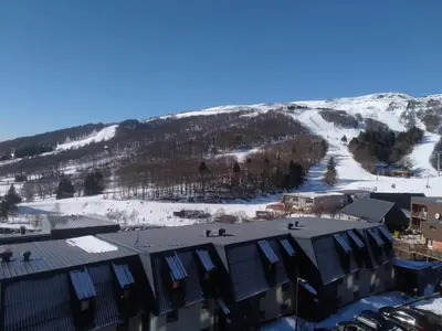 Vue générale sur la montagne ou vue sur la montagne depuis l'appartement