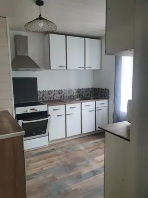 Cuisine ou kitchenette dans l'établissement Bienvenue chez les ch'oups le cocoon