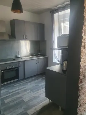 Cuisine ou kitchenette dans l'établissement Bienvenue chez les ch'oups le loft 50 m2