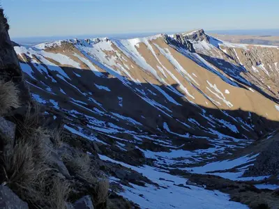 Vue générale sur la montagne ou vue sur la montagne depuis le B&B/chambre d'hôtes