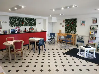 Coin salon dans l'établissement La maison d Eole