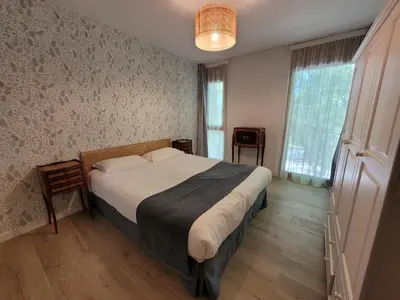 Un ou plusieurs lits dans un hébergement de l'établissement L'Appartement des Esclargies