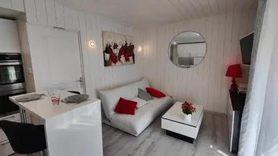 Coin salon dans l'établissement Le Petit Paradis