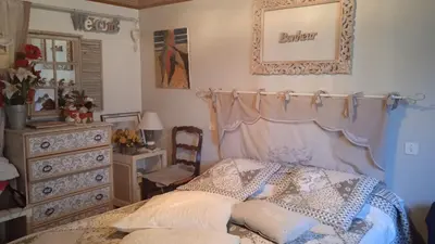 Un ou plusieurs lits dans un hébergement de l'établissement Chambre d'hôtes