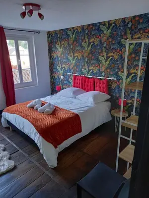 Un ou plusieurs lits dans un hébergement de l'établissement Appartement 3 pièces centre ancien de tulle