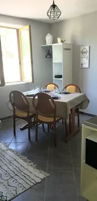 Cuisine ou kitchenette dans l'établissement L'Hermitage - Piscine et Bien-être