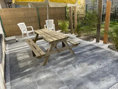 Plan de l'établissement Appartement en Rez de jardin