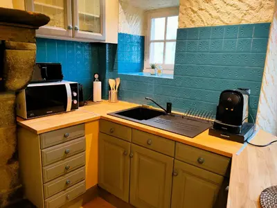 Cuisine ou kitchenette dans l'établissement La parenthèse coquine