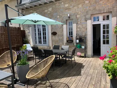 Terrasse ou espace extérieur de l'établissement La Terrasse de Compostelle T3 Chic, Charme, Cosy