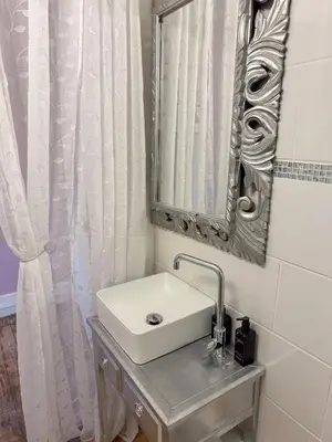 Salle de bains dans l'établissement Chateau les Villettes