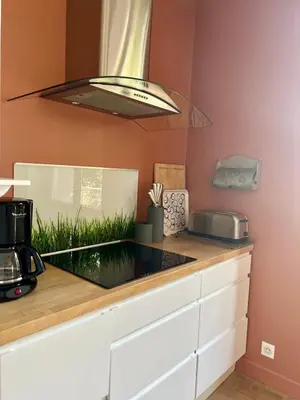 Cuisine ou kitchenette dans l'établissement Villa La Baronnie - 11 pers - Proche Brive -Jardin