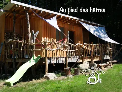 Jardin de l'établissement Gîte nature Au pied des hêtres