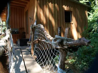 Jardin de l'établissement Gîte nature Au pied des hêtres