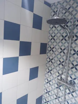 Salle de bains dans l'établissement Gîte nature Au pied des hêtres