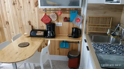 Plateau bouilloire dans l'établissement Logement refait à neuf - Résidence - Chez Christian