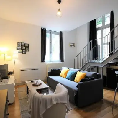 La Bourboule: Appartement T2 Duplex 3* Hyper Centre avec Parking - FR-1-608-233