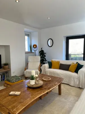 Coin salon dans l'établissement Gîte Lomegaja 10 personnes proche Lascaux et Sarlat