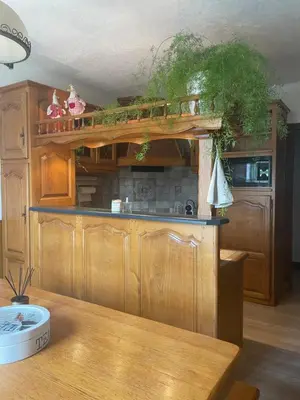 Cuisine ou kitchenette dans l'établissement Cottage Philmaries