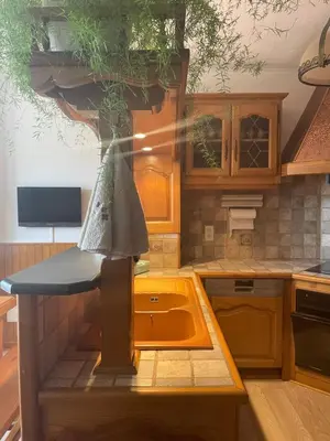 Cuisine ou kitchenette dans l'établissement Cottage Philmaries