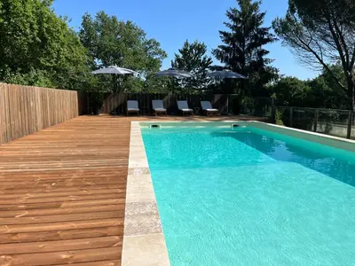 Piscine de l'établissement Gîte Dordogne Périgord ou située à proximité